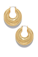Load image into Gallery viewer, Gold Statement Hoop Earring
