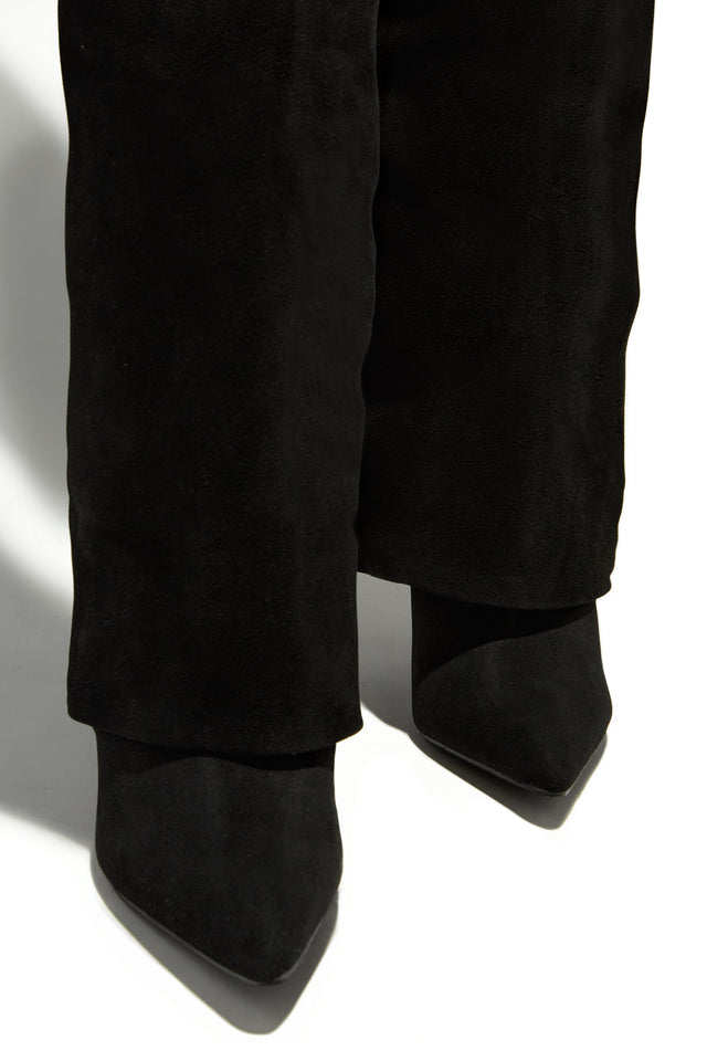 Load image into Gallery viewer, Kiana Over The Knee Heel Shark Boots - Black
