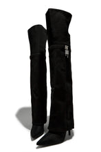 Load image into Gallery viewer, Kiana Over The Knee Heel Shark Boots - Black
