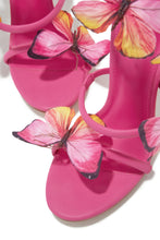 Load image into Gallery viewer, Butterfly Kisses Around The Ankle Coil Heels - Pink
