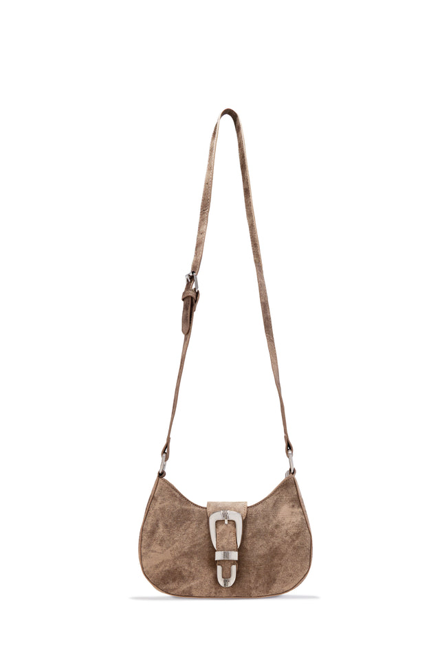 Load image into Gallery viewer, Brynn Buckle Strap Shoulder Bag - Nude
