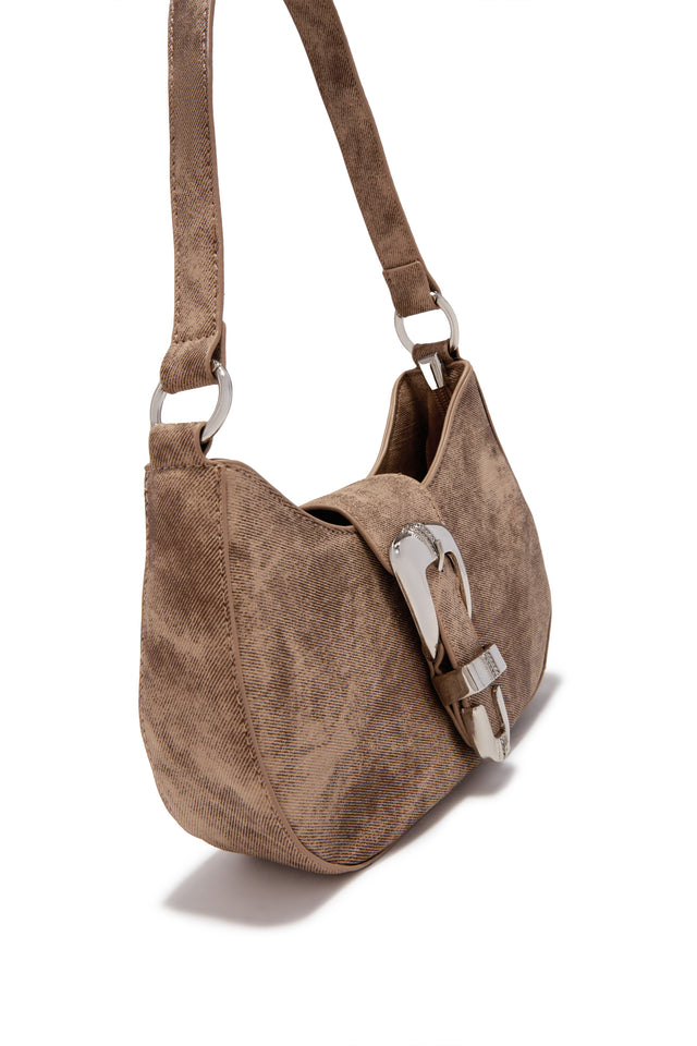 Load image into Gallery viewer, Brynn Buckle Strap Shoulder Bag - Nude
