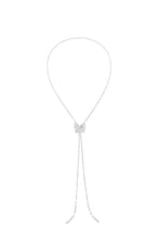 Load image into Gallery viewer, Mariposa Embellished Slide Necklace - Silver
