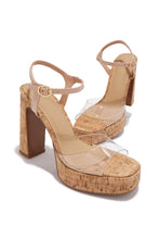 Load image into Gallery viewer, Catalina Platform Chunky Heels - Nude
