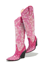 Load image into Gallery viewer, Eyes On Me Embellished Cowgirl Boots - Pink
