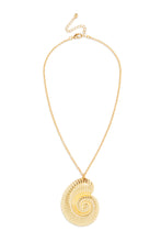 Load image into Gallery viewer, Gold Waves Sea Shell Necklace - Gold
