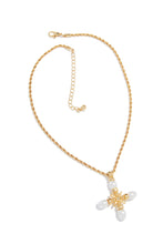 Load image into Gallery viewer, Emelia Faux Pearl Necklace - Gold
