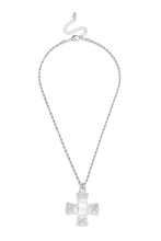 Load image into Gallery viewer, Silver Cross Festival Necklace
