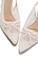 Load image into Gallery viewer, Daphne Slingback Mid Heel Pumps - Ivory
