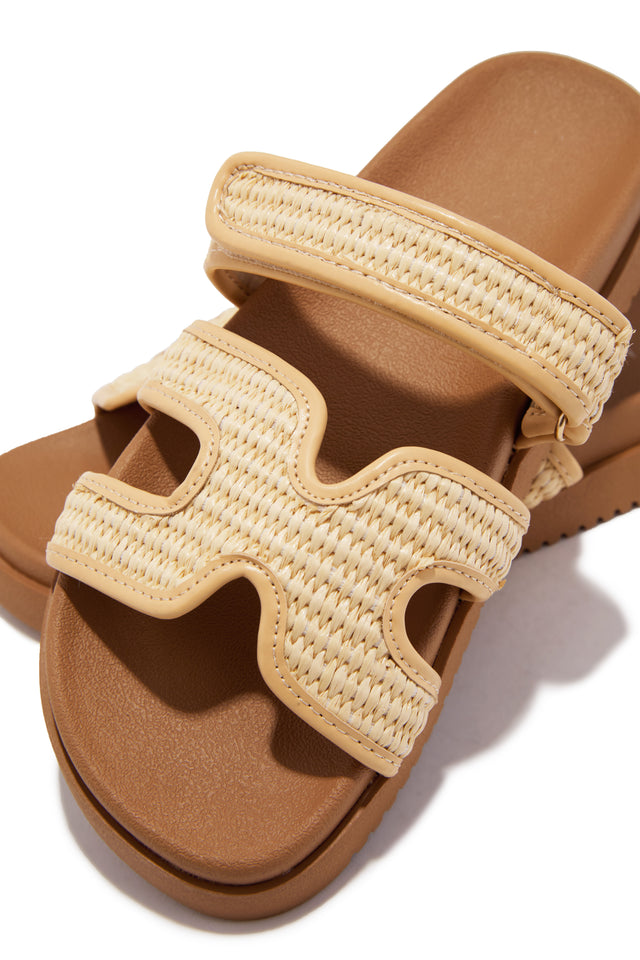 Load image into Gallery viewer, Sun Kissed Sun Slip On Sandals - Raffia
