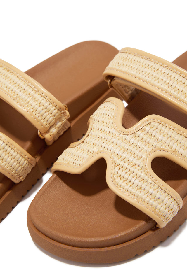 Load image into Gallery viewer, Sun Kissed Sun Slip On Sandals - Raffia
