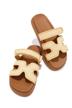 Load image into Gallery viewer, Sun Kissed Sun Slip On Sandals - Raffia
