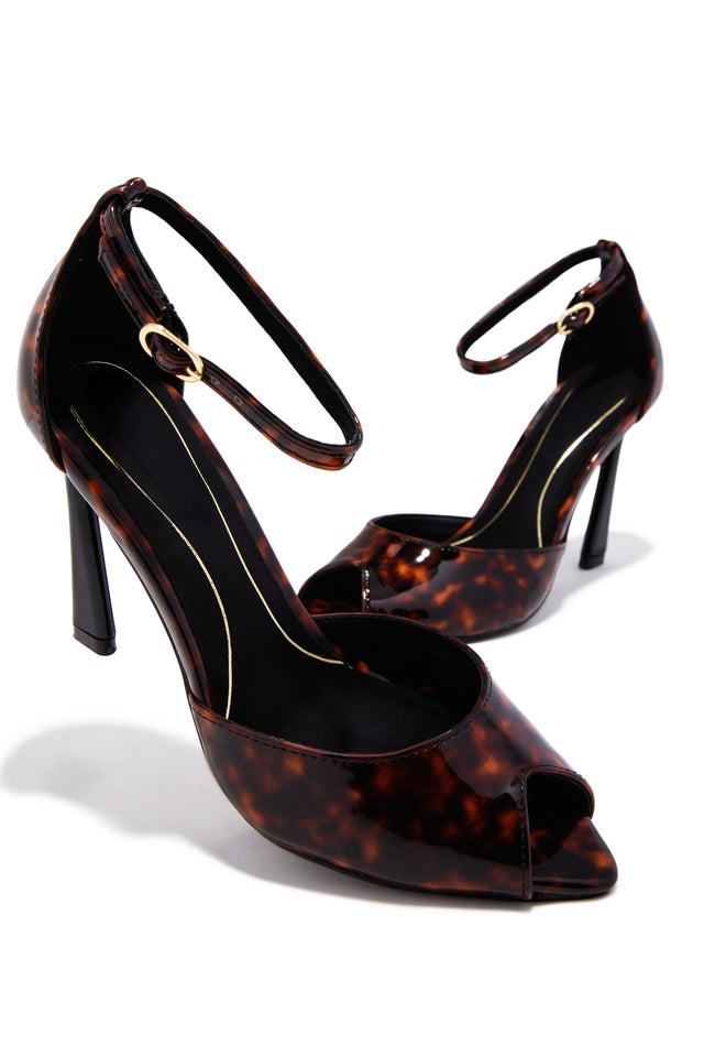 Load image into Gallery viewer, Monika Mary Jane Strap Heels - Tortoise
