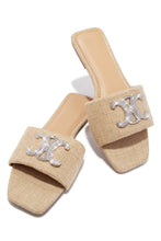 Load image into Gallery viewer, Ceci Flat Slip On Sandals - Raffia
