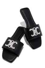 Load image into Gallery viewer, Ceci Flat Slip On Sandals - Black
