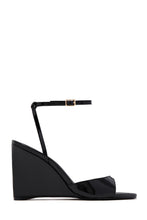 Load image into Gallery viewer, Kaia Single Sole Wedge Heels - Black
