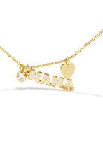 Load image into Gallery viewer, Multi Charm Gold-Tone Brass Mother&#39;s Day Necklace
