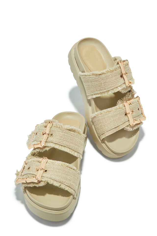 Load image into Gallery viewer, Isla Ibiza Chunky Slip On Sandals - Natural
