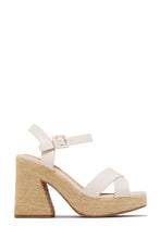 Load image into Gallery viewer, Xoch Platform Espadrille Heels - Bone
