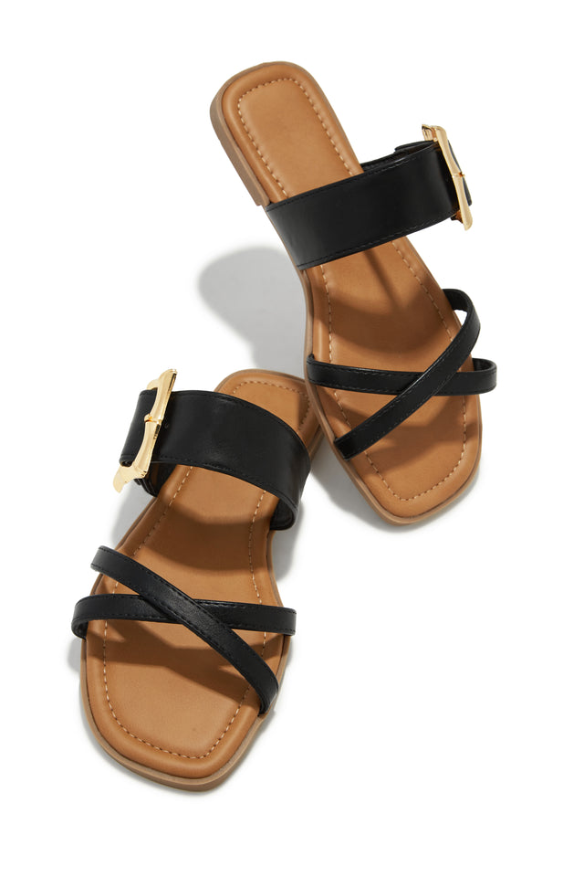 Load image into Gallery viewer, Black Slip On Sandals
