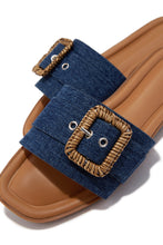 Load image into Gallery viewer, Paradise Steps Slip On Flat Sandals - Denim
