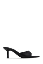 Load image into Gallery viewer, Ivanna Mid Heel Mules - Black PU
