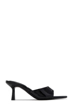 Load image into Gallery viewer, Ivanna Mid Heel Mules - Black PAT
