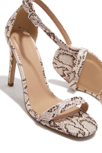 Load image into Gallery viewer, Lucero Single Sole Heels - Snake
