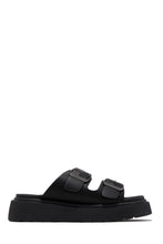 Load image into Gallery viewer, Casual Luxury Platform Slip On Sandals - Black
