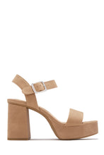 Load image into Gallery viewer, Cecilia Platform Chunky Heels - Nude
