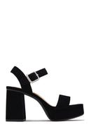 Cecilia Platform Chunky Heels - Black