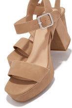 Load image into Gallery viewer, Cecilia Platform Chunky Heels - Nude
