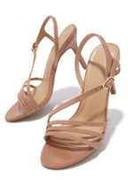 Load image into Gallery viewer, Karina Strappy Single Sole Heels - Nude
