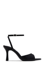 Load image into Gallery viewer, Melissa Ankle Strap Single Sole Heels - Black PU
