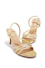 Load image into Gallery viewer, Karina Strappy Single Sole Heels - Gold
