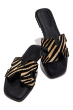 Load image into Gallery viewer, Shoreline Slip On Flat Sandals - Natural Zebra
