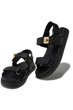 Load image into Gallery viewer, Kendall Chunky Sandals - Black
