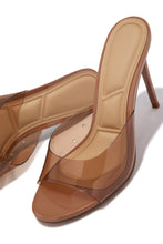 Load image into Gallery viewer, Lolita Clear Single Sole Mules - Tan
