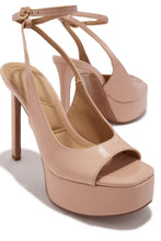 Load image into Gallery viewer, Penelope Platform High Heels - Nude

