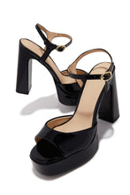 Load image into Gallery viewer, Catalina Platform Chunky Heels - Black
