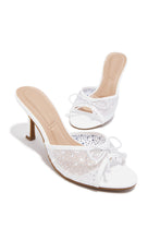 Load image into Gallery viewer, Celeste Embellished Mid Heel Mules - White

