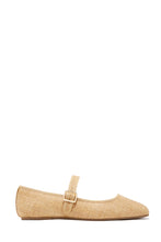 Load image into Gallery viewer, Eleni Mary Jane Raffia Flats - Natural
