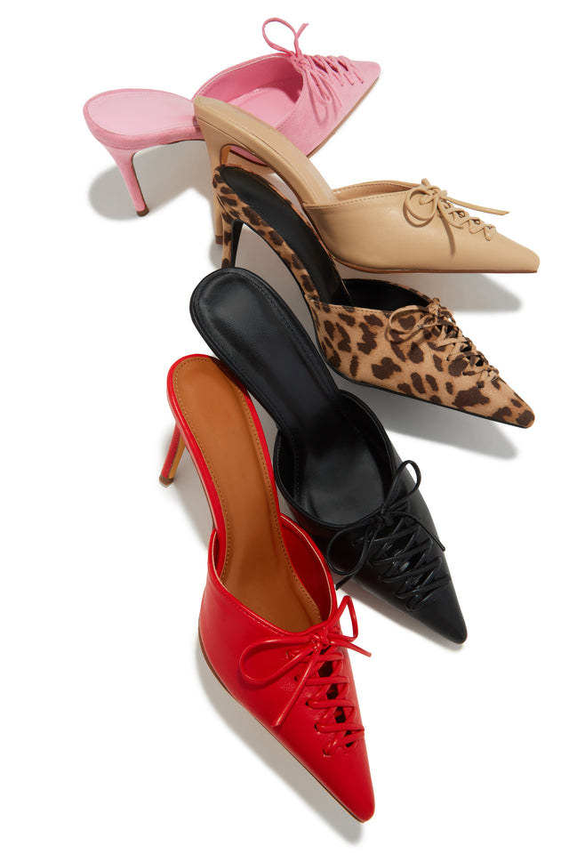 Load image into Gallery viewer, Lina Pump Heel Mules - Nude
