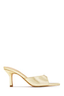 Annayely Single Sole Pointed Toe Heels - Gold