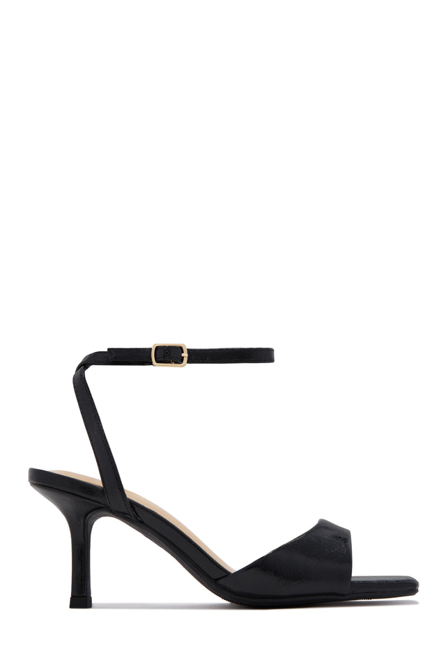 Load image into Gallery viewer, Everly Ankle Strap Single Sole Heels - Black
