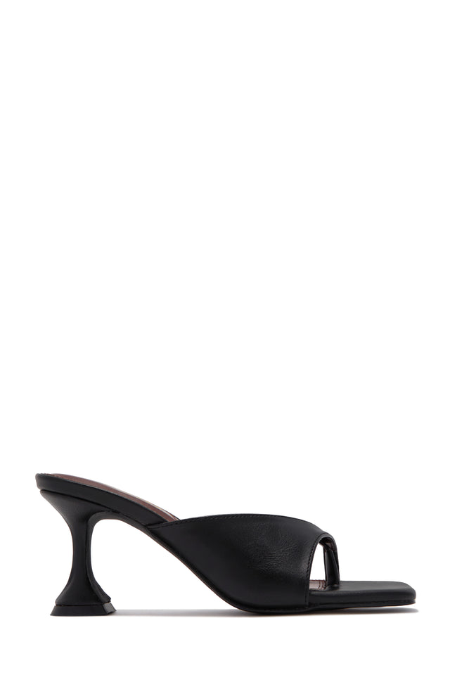 Load image into Gallery viewer, Ary Single Sole Mid Heel Mules - Black
