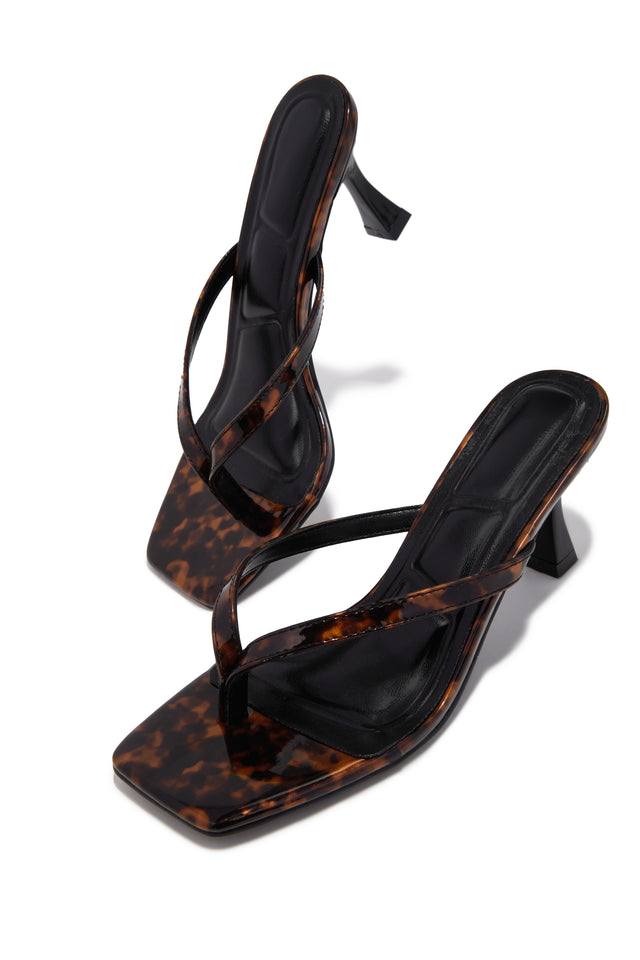 Load image into Gallery viewer, Angelie Mid Heel Mules - Tortoise
