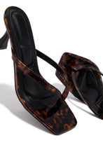 Load image into Gallery viewer, Angelie Mid Heel Mules - Tortoise
