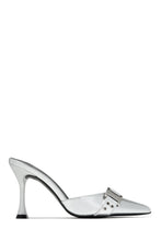Load image into Gallery viewer, Amyra Pointed Toe High Heel Mules - Zebra
