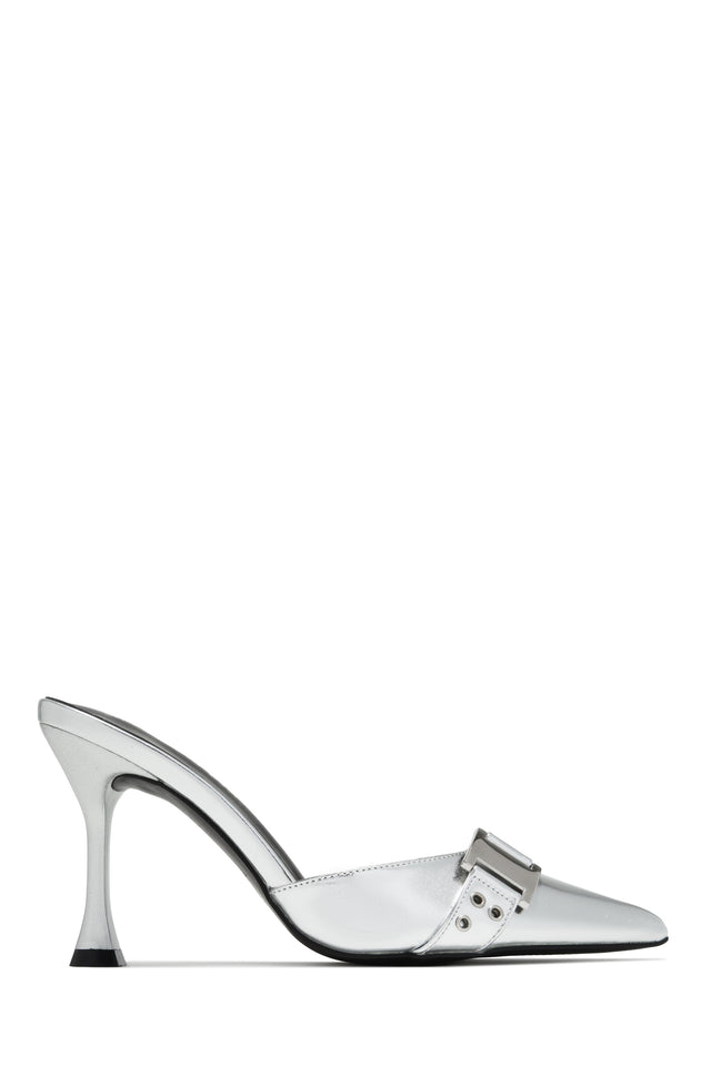 Load image into Gallery viewer, Amyra Pointed Toe High Heel Mules - Zebra
